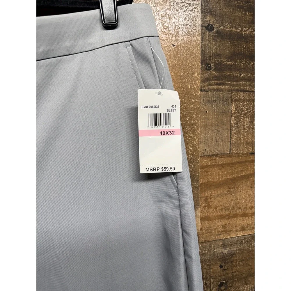 Callaway Pro-Spin 3.0 Golf Pants Mens 40x32 Sleet Grey Opti-Dri UPF 50 NEW
